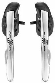 CAMPAGNOLO poignées Ergopower ATHENA TRIPLE SILVER Power Shift 11s - BLACK option