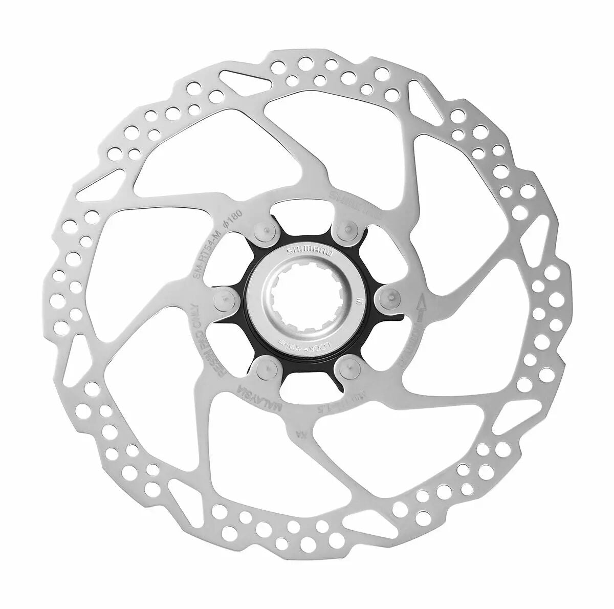 SHIMANO Disque de Frein 180mm CL Externe SM-RT54 + Ecrou