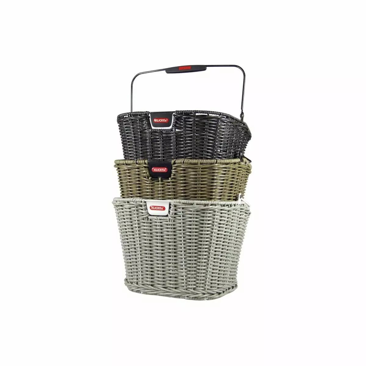 Panier Structura Retro Gris-pierre KLICKFIX