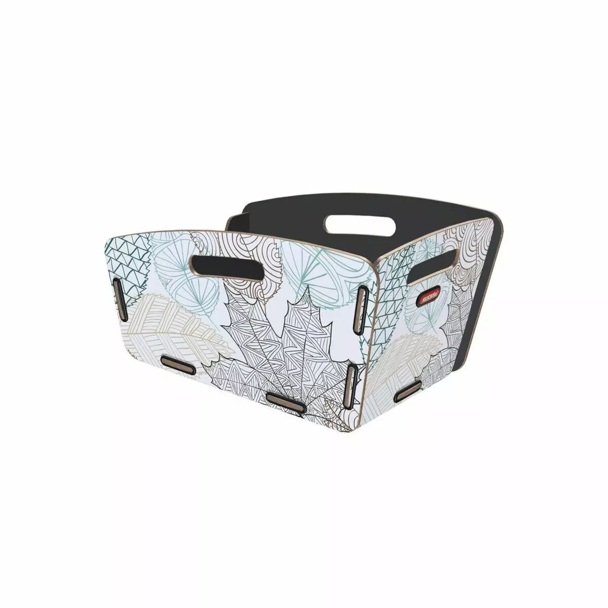 Panier AR arrondi RADKISTE 2 FIX Feuillage KLICKFIX