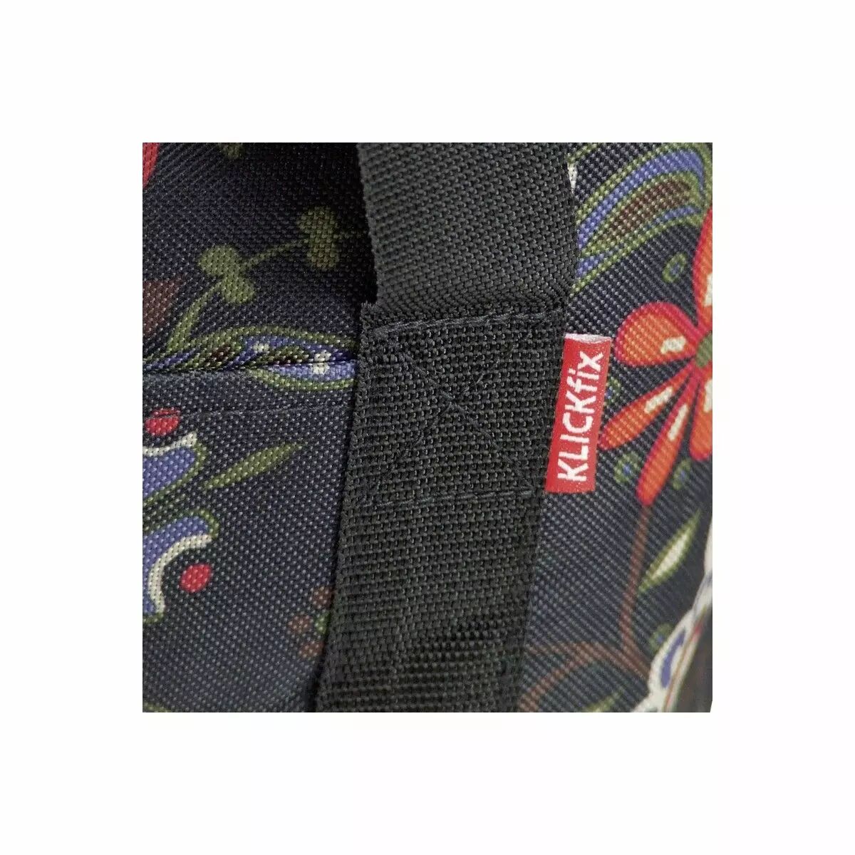 Sacoche/panier Bikebasket folklore noir KLICKFIX