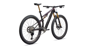 Vélo Specialized Epic 8 Sw Evo Di2 Gloss Carbon/Green To Purple Viavi Fade/Brushed Liquid Metal