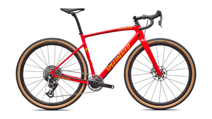 Vélo Specialized Diverge Pro Ltd Gloss Flow Red Yellow Ltd