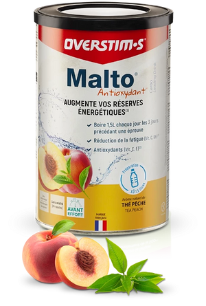 Malto Antioxydant Pot Thé Pêche 450g  OVERSTIMS