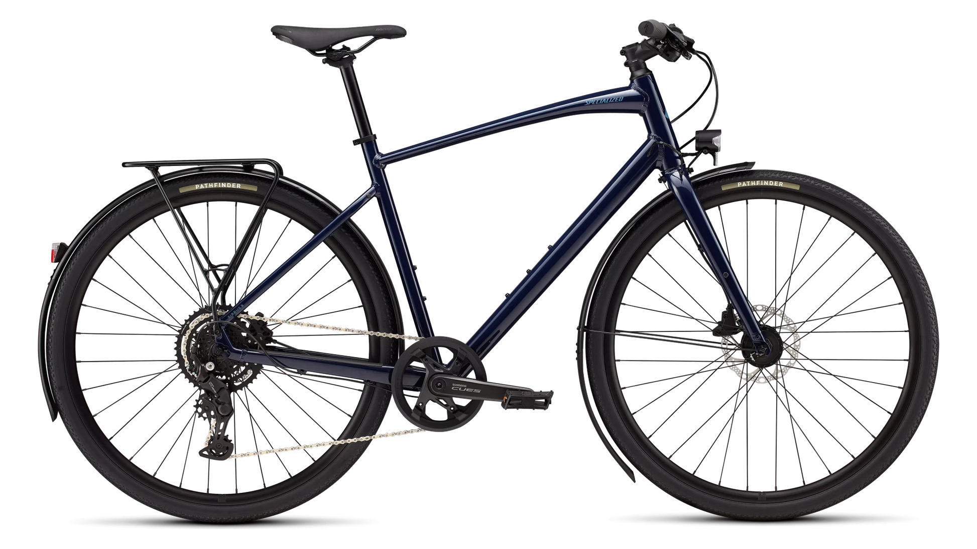 Vélo Specialized Sirrus X 2.0 Gloss Deep Marine/Grey Blue Frost Reflective