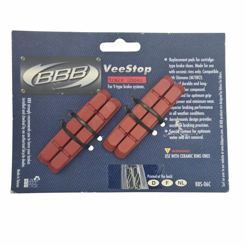Cartouche de remplacement VeeStop BBS-06C Céramique (2 paires de patins) BBB