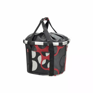 Sacoche/panier Bikebasket anneaux noir/rouge KLICKFIX
