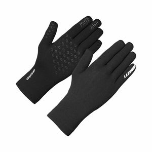 Gants longs vélo Gripgrab Waterproof Knitted Thermal Noir