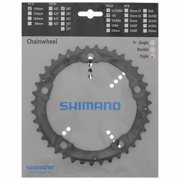 SHIMANO Plateau 39D-D 105 FC-5703 Argt