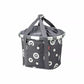 Sacoche/panier Bikebasket bulles anthracites KLICKFIX