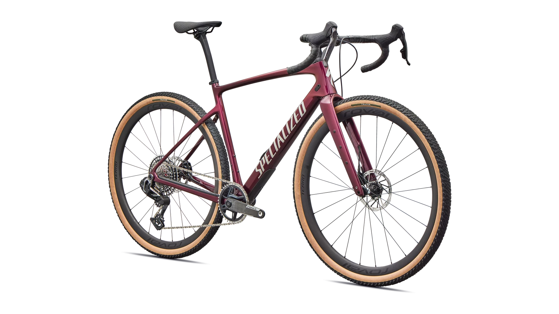Vélo Specialized Diverge Pro Bordeaux Metallic/Pearl/Dolomite