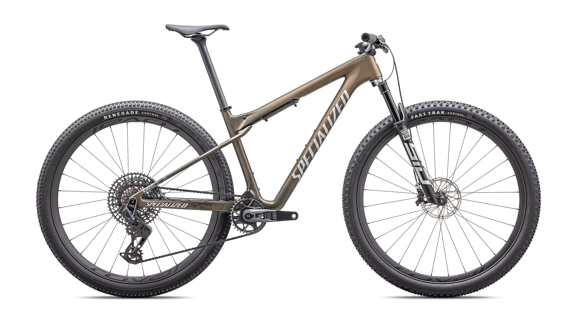 Vélo Specialized Epic Wc Pro Satin Burnt Gold Metallic/Liquid Metal