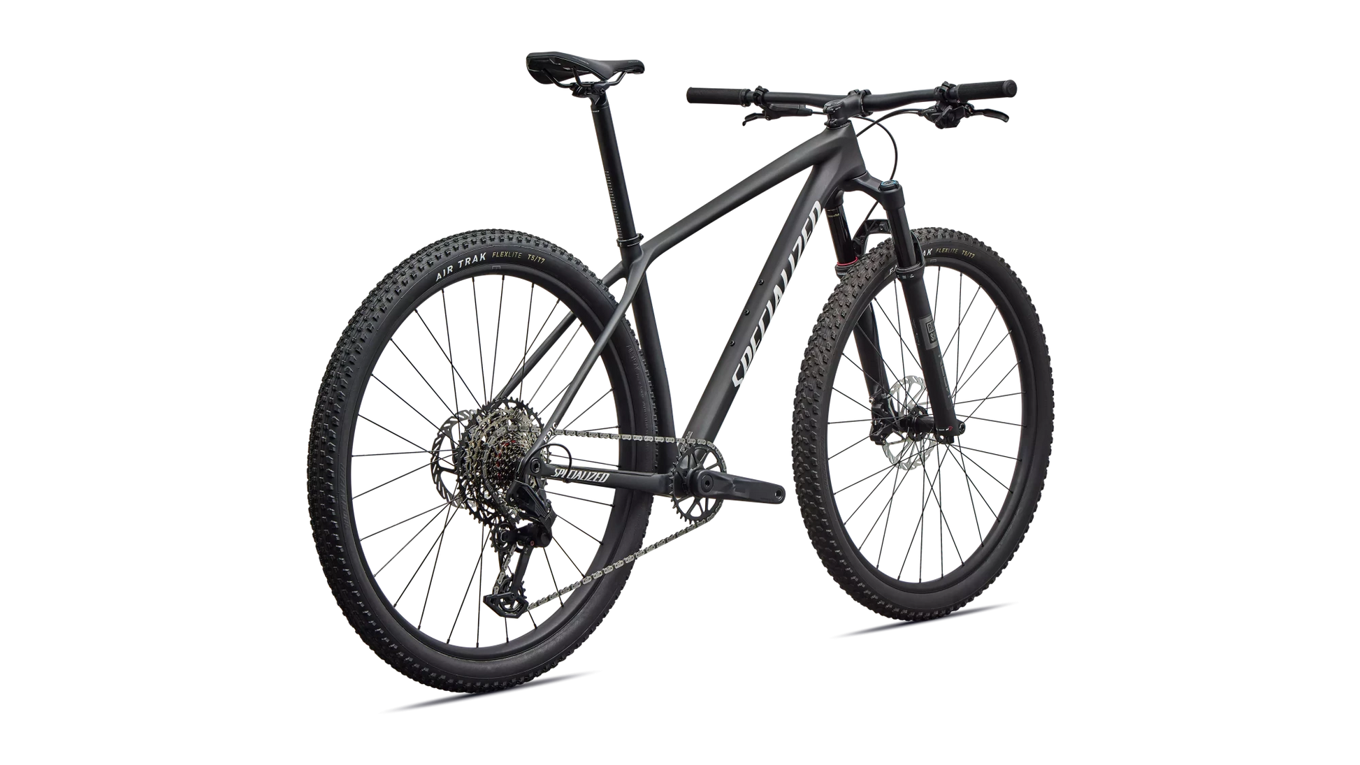 Vélo Specialized Epic Ht Comp Satin Carbon/Metallic White Silver