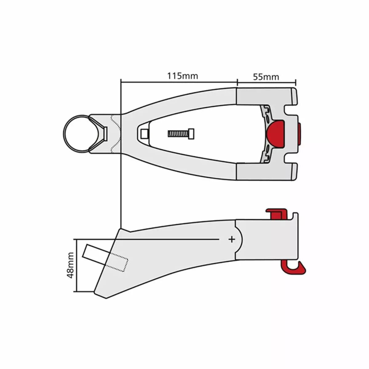Prolongateur tube de selle + Fixation KLICKFIX