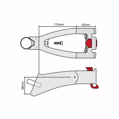 Prolongateur tube de selle + Fixation KLICKFIX
