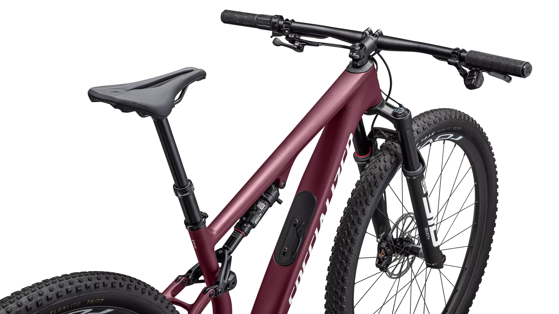 Vélo Specialized Epic 8 Expert Axs Satin Bordeaux Metallic/White