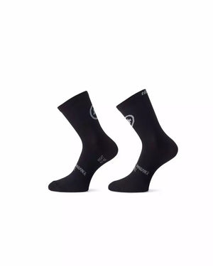 Assos Chaussettes TiburuSock Evo8 Twinpack Noires (lot de 2 paires)