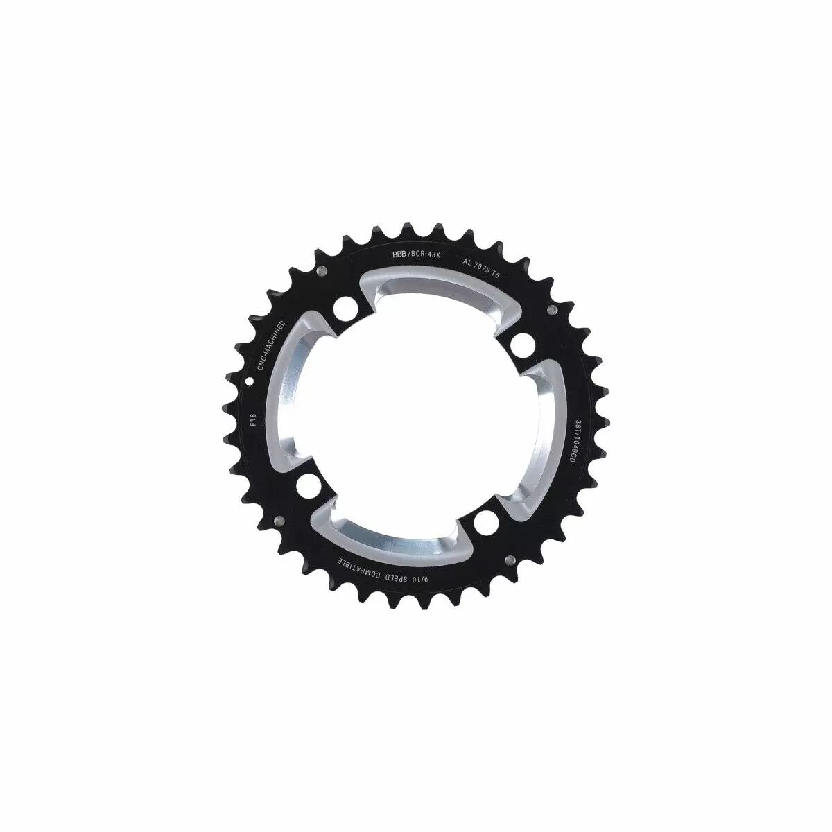 Plateau VTT externe MTBgear 9/10v 4 trous 104 mm BCR-43X BBB