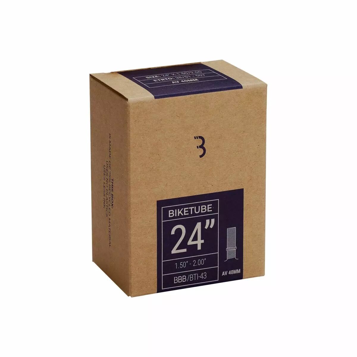Chambre air 24* 1.5/1.75 AV BBB