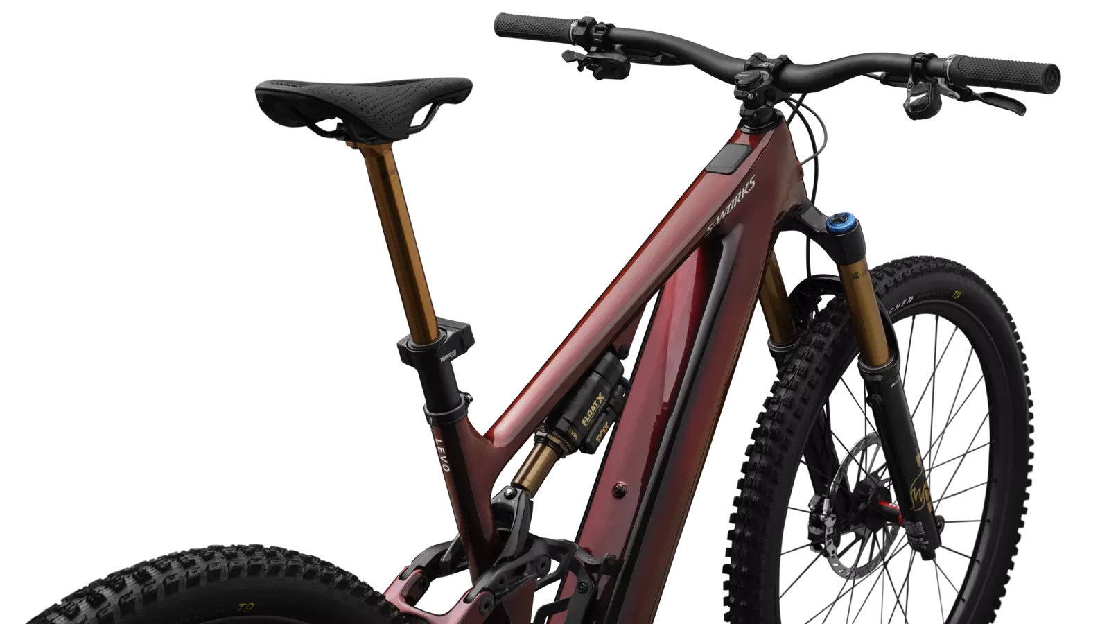 Vélo Specialized Levo Sw Carbon G4 Nb Gloss Red Pearl/Black/Metallic White Silver