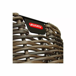 Panier Structura Ovale Noir-Marron KLICKFIX