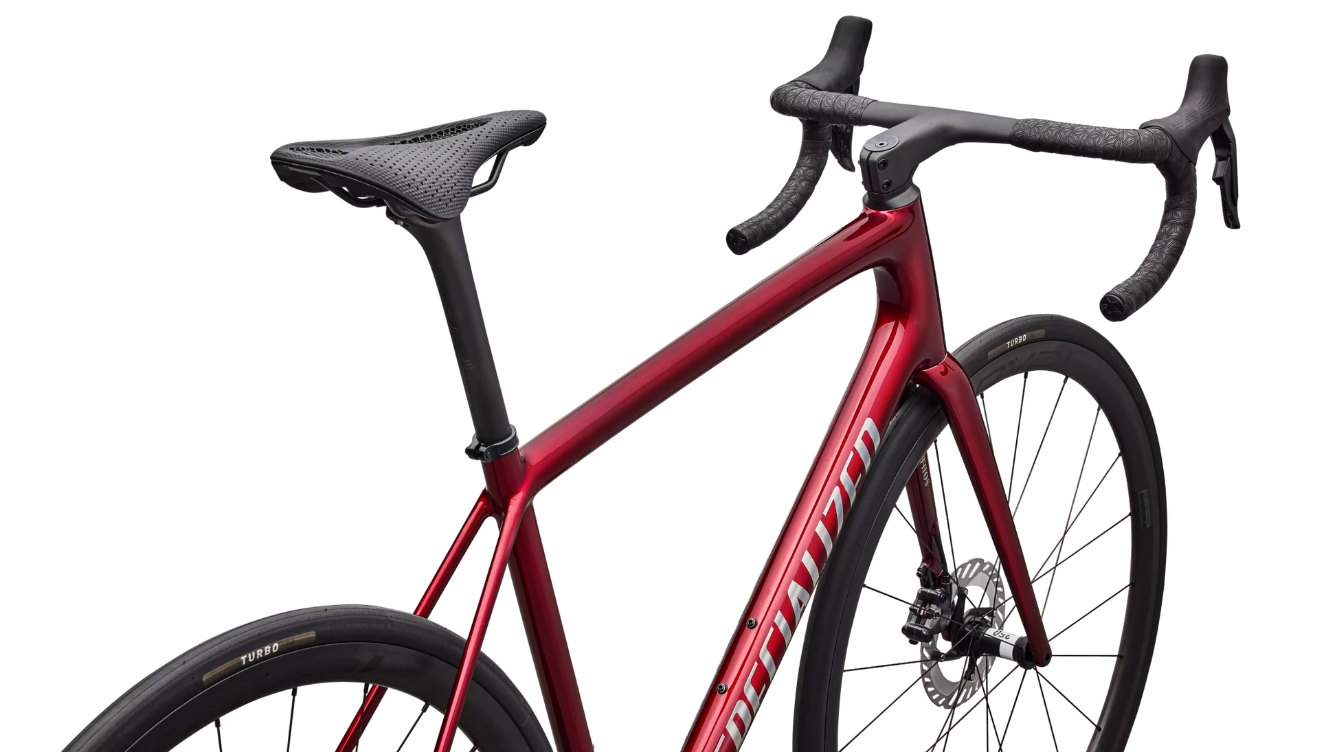 Vélo Specialized Aethos Pro Di2 Gloss Red Sky/Chrome