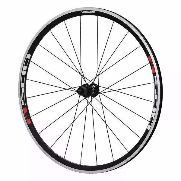 Roue ARRIERE SHIMANO R501 NOIRE 8/9/10V AVEC F.JANTE, SERRAGE NOIR