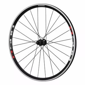 Roue ARRIERE SHIMANO R501 NOIRE 8/9/10V AVEC F.JANTE, SERRAGE NOIR