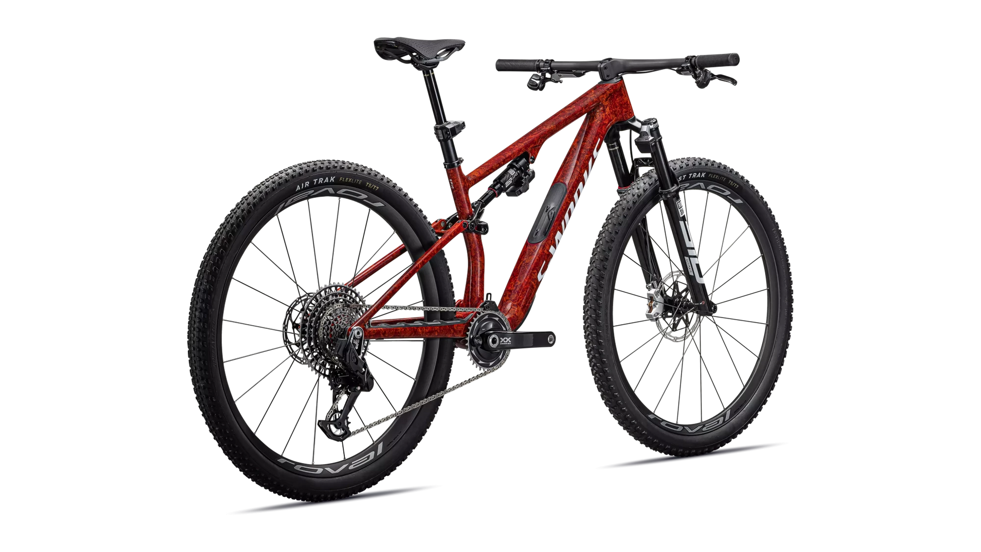 Vélo Specialized Epic 8 Sw Gloss Fiery Red Dry Impasto/Metallic White Silver