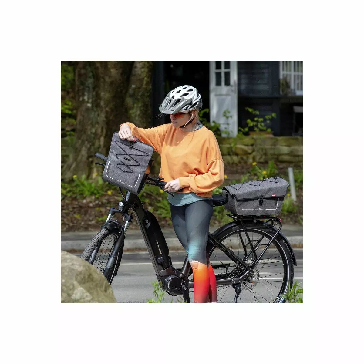 Sacoche Baggy avant étanche gris chiné KLICKFIX