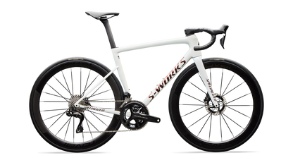 Vélo Specialized Tarmac Sl8 Sw Di2 Gloss Metallic White Silver/Pearl/Black