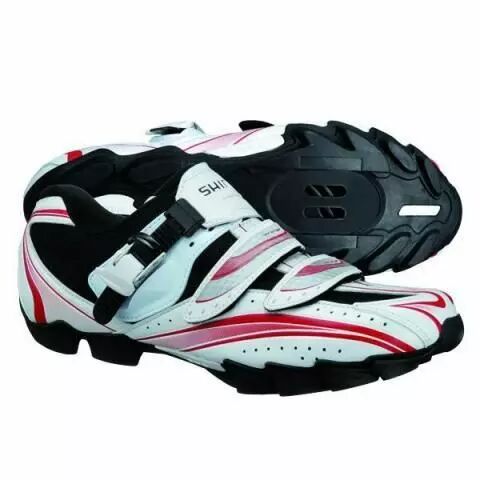 Chaussures SHIMANO Vtt M087 Blanc/Rouge Pointure 41