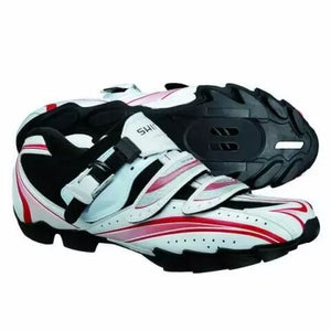 Chaussures SHIMANO Vtt M087 Blanc/Rouge Pointure 41