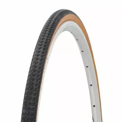 Pneu 700x28C noir/beige lisse