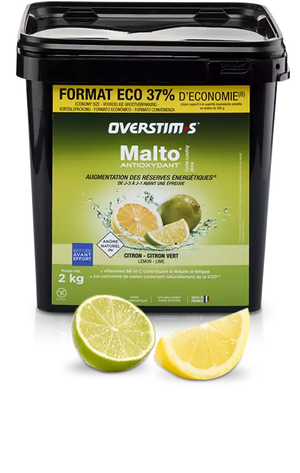 Malto Antioxydant Seau de 2kg Citron-Citron Vert OVERSTIMS