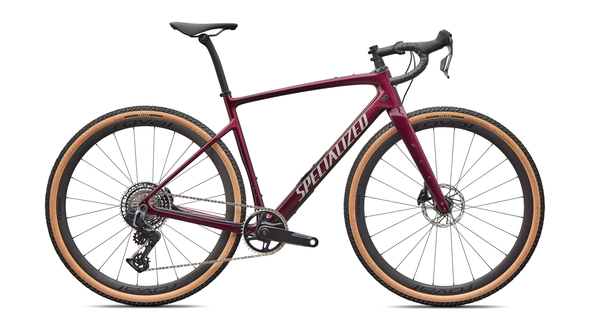 Vélo Specialized Diverge Pro Bordeaux Metallic/Pearl/Dolomite