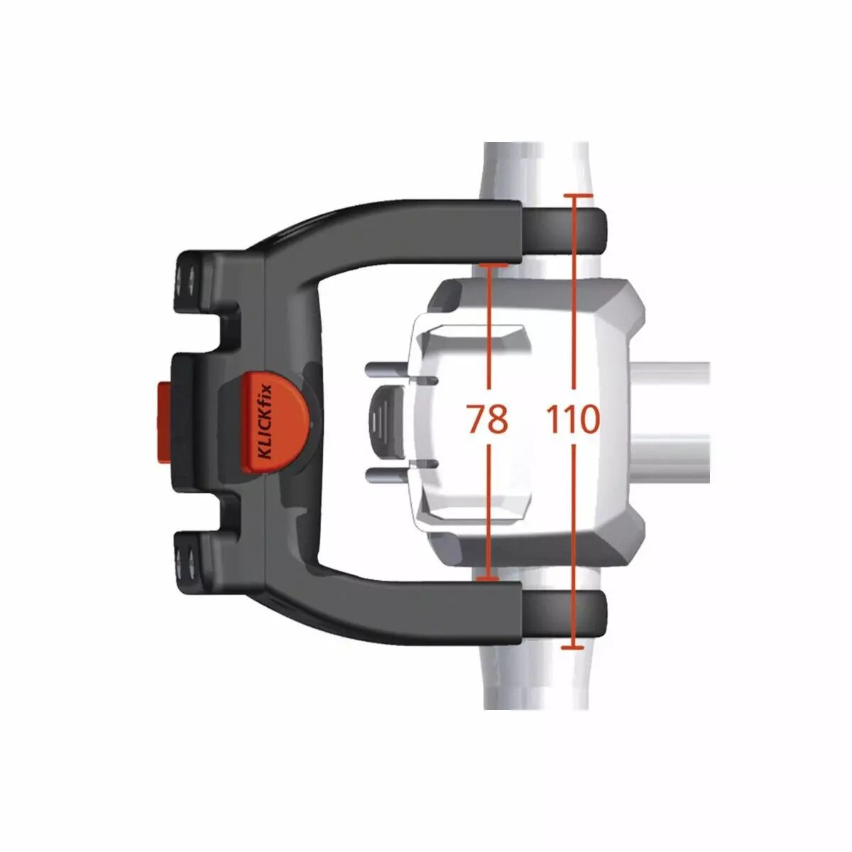 Fixation de cintre KLICKFIX pour VAE BOSCH