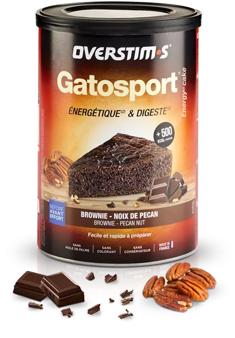 Gatosport Brownie - Chocolat - Noix de Pécan  OVERSTIMS
