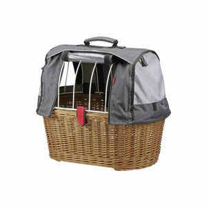 Panier "Doggy" Racktime "Snap It" avec capuche KLICKFIX
