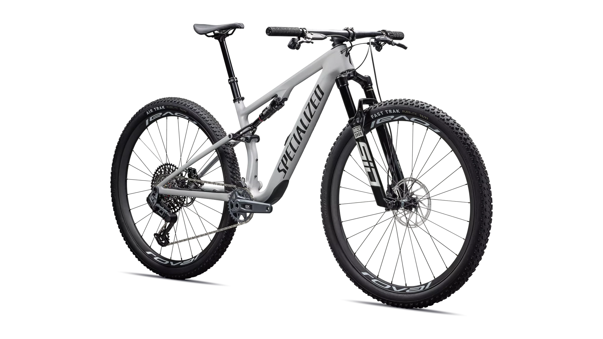 Vélo Specialized Epic 8 Expert Axs Gloss Dolomite Metallic/Obsidian