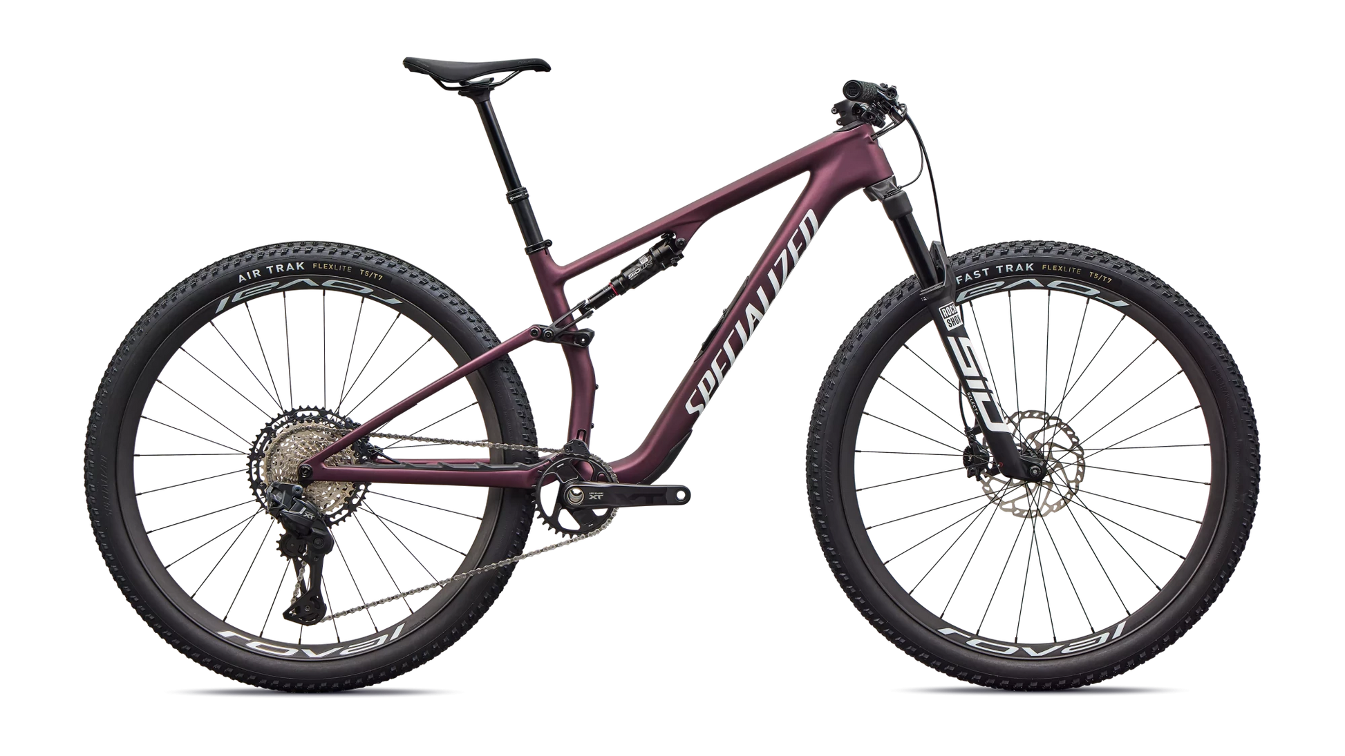 Vélo Specialized Epic 8 Expert Di2 Satin Bordeaux Metallic/White