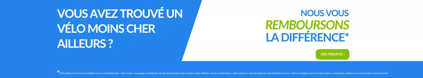 Prix bas garantis toute l'ann�e chez VeloBoutiquePro.com, v�los les moins chers de France*