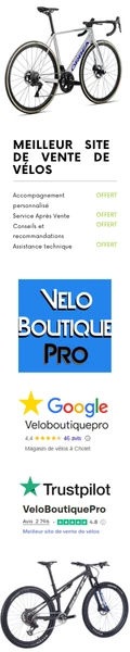 VeloBoutiquePro.com, meilleur site de vente de v�los et accessoires cyclistes - Accompagnement personnalis�, offres exclusives et service de qualit� - En t�moignent nos milliers d'avis positifs