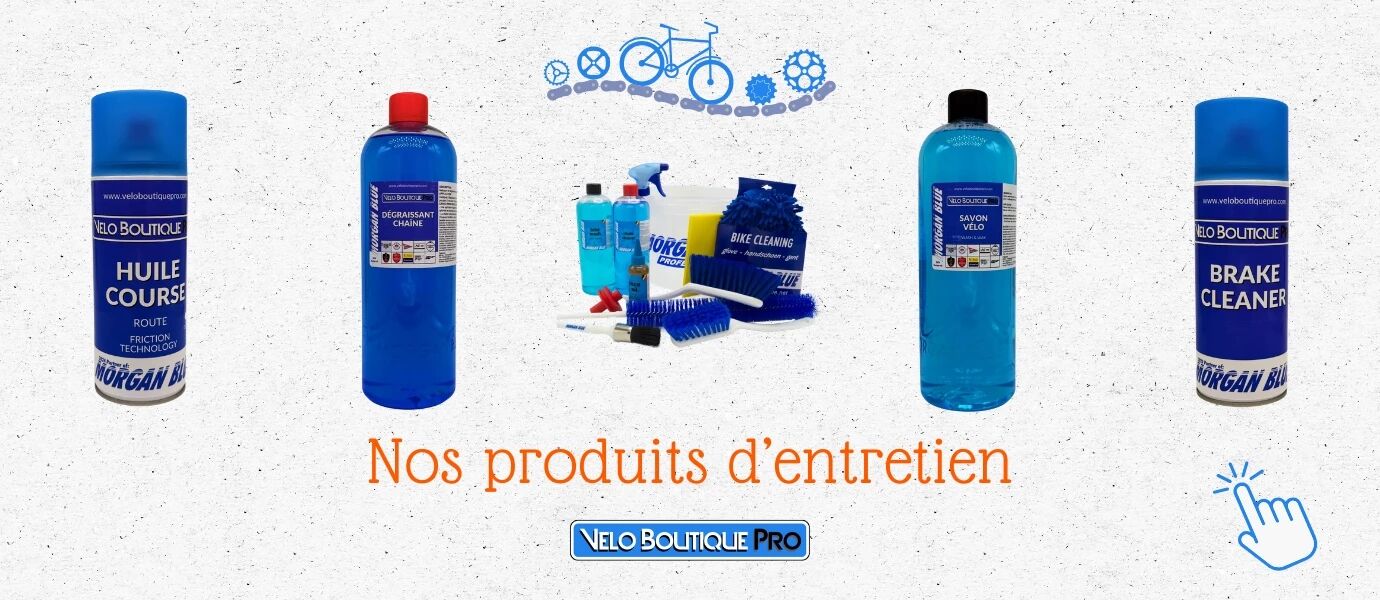 Gamme de produits d'entretien pour v�los par VeloBoutiquePro.com, meilleur site de vente de v�los et accessoires cyclistes en ligne