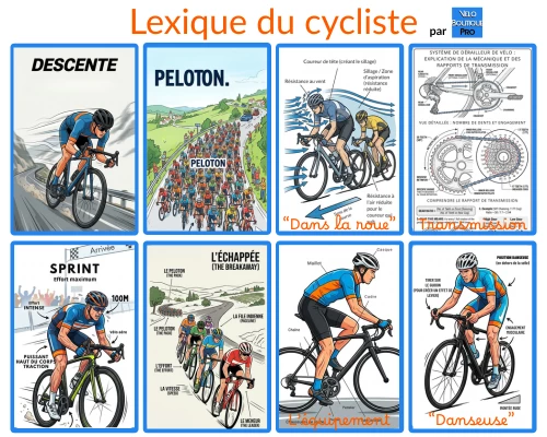 Retrouvez tous les termes et toutes les expressions du mondu cyclisme expliqu�s par le meilleur site de vente de v�los en ligne : VeloBoutiquePro.com