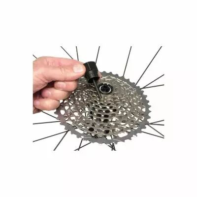 D�monte cassette Shimano HG + guide Park Tool