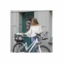 Panier Bikebasket artiste blanc noir KLICKFIX