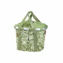 Panier Bikebasket Fleur vert KLICKFIX