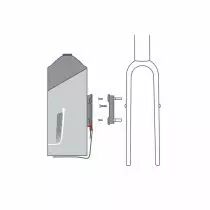 Adaptateur Duo Unifit extra plat pour cadre avec sangles KLICKFIX