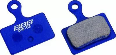 BBB Plaquettes type shimano Flat-Mount BR-RS505/805  w/spring bleu